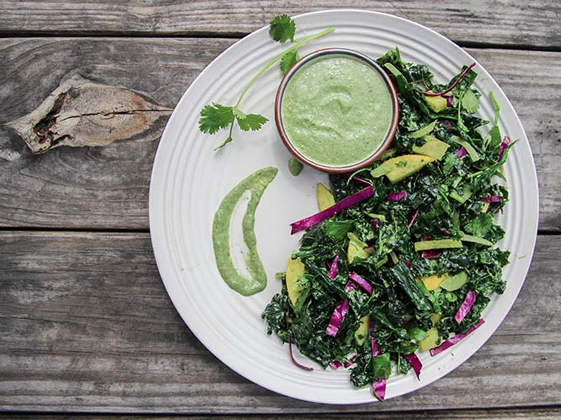 Spirulina Salad & Dressing Recipe