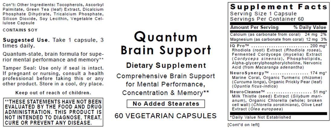 Quantum Brain Support, 60 vcaps