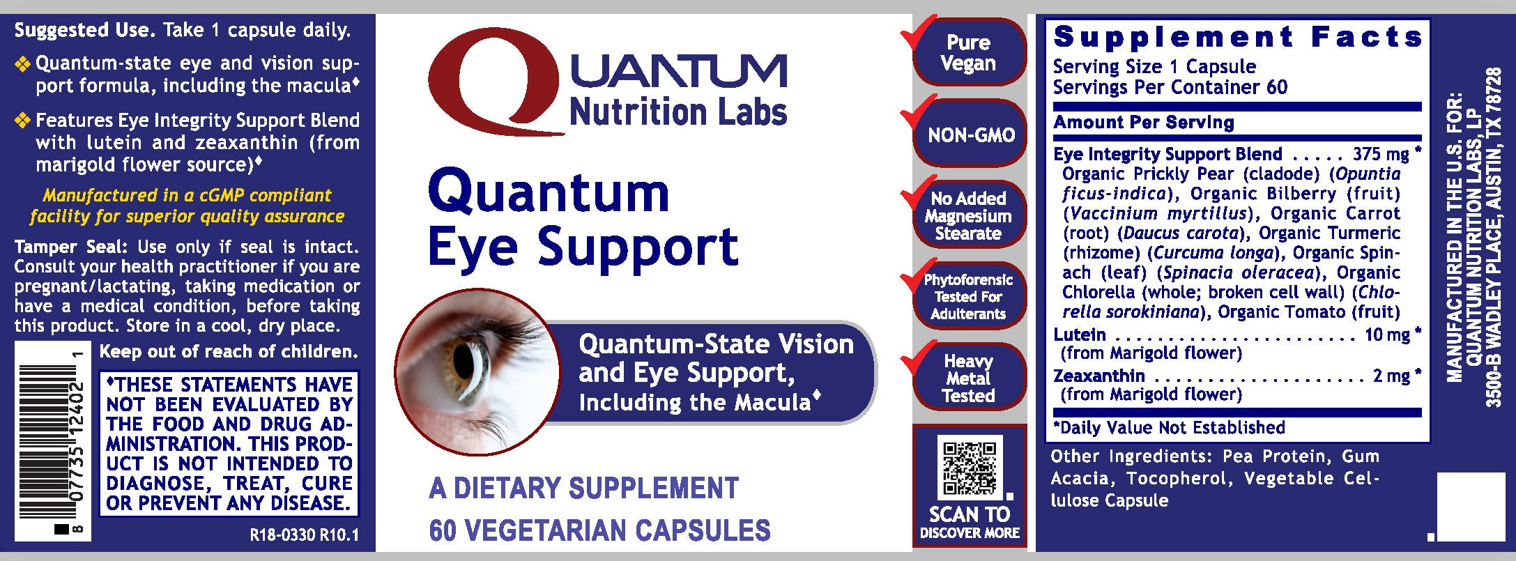 Quantum Eye Support, 60 vcaps