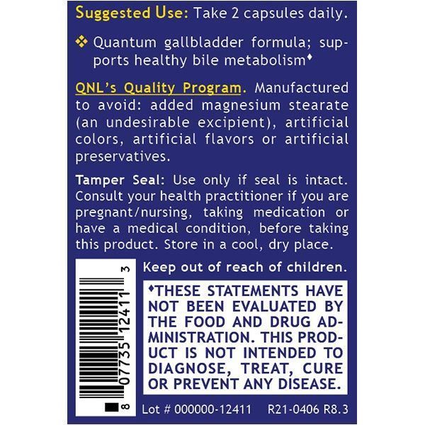 Quantum Gallbladder Support, 60 vcaps