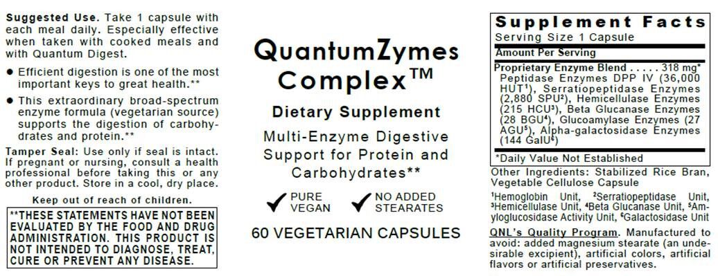 QuantumZymes Complex, 60 vcaps