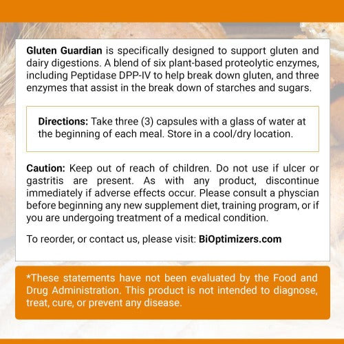 Bioptimizers Gluten Guardian, 90 Cap