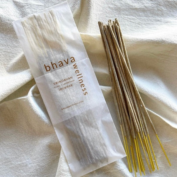 Bhava Wellness, Vrindavan Sandalwood Incense, 18 sticks