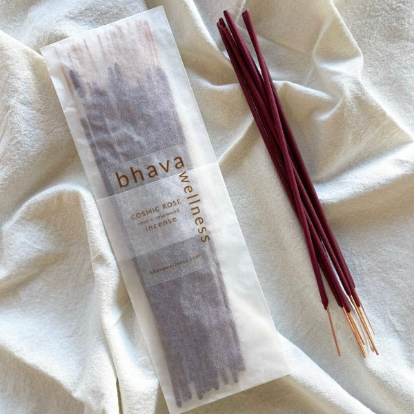 Bhava Wellness, Cosmic Rose Incense, 18 sticks
