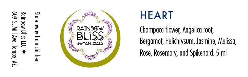 Rainbow Bliss Botanicals, Aromatherapy, heART Chakra, 5ml
