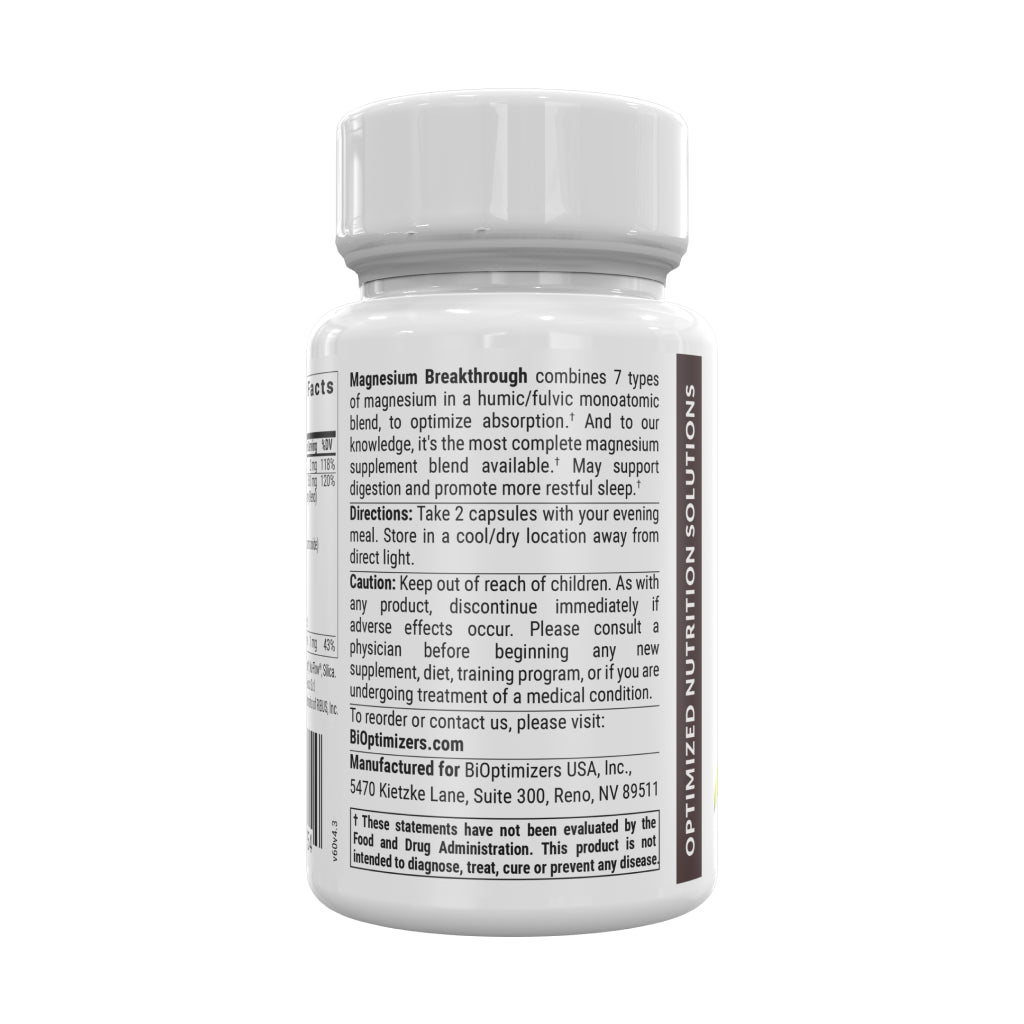 Bioptimizers Magnesium Breakthrough, 60 Cap