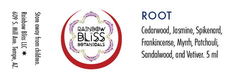 Rainbow Bliss Botanicals, Aromatherapy, Root Chakra, 5ml