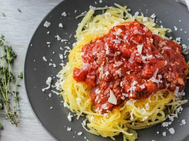 Spaghetti Squash & Marinara – ChocolaTree Organic Oasis