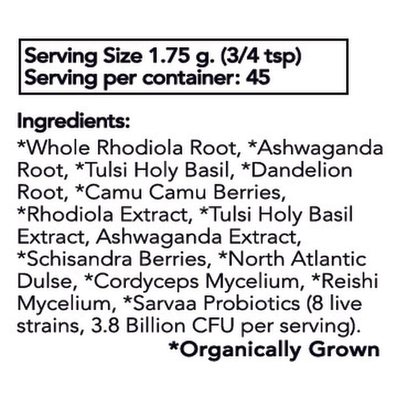 Sarvaa Superfood, Adrenal Assist 2.8 oz