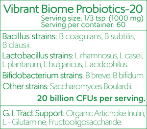 Sarvaa Superfood, Vibrant Biome Probiotics 20 billion CFU's per serving