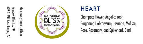 Rainbow Bliss Botanicals, Aromatherapy, heART Chakra, 5ml